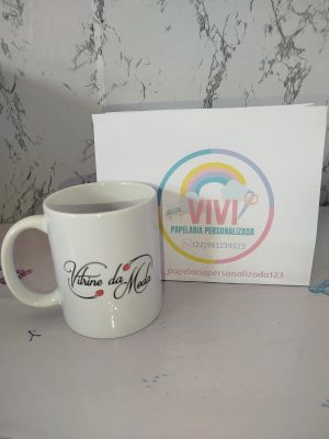 Caneca de Porcelana Com Sua Foto ou Arte Personalizada 325ML