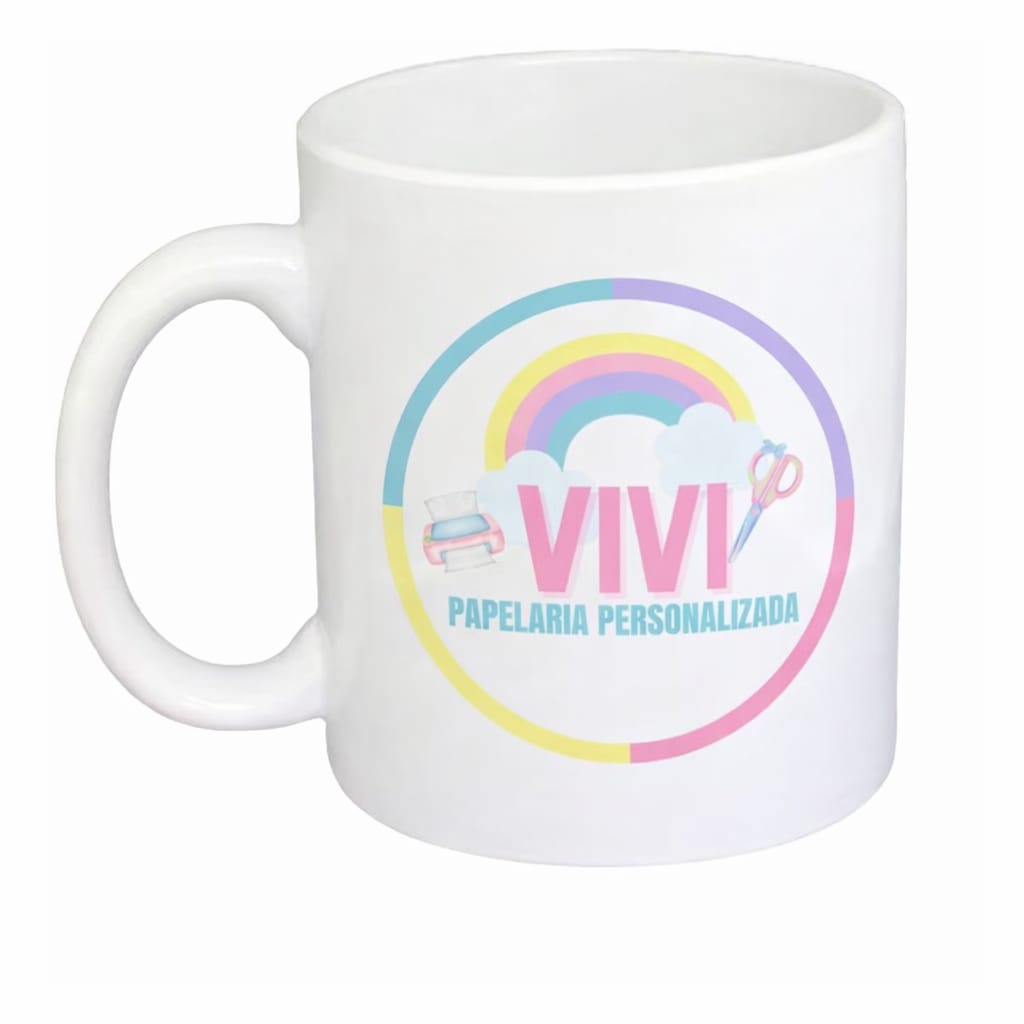 Caneca de Porcelana Com Sua Foto ou Arte Personalizada 325ML