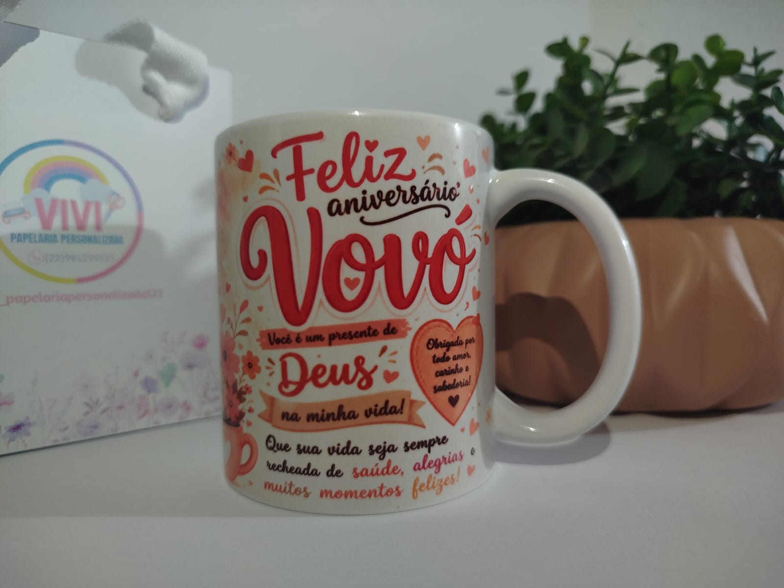 Caneca de Porcelana Com Sua Foto ou Arte Personalizada 325ML - Imagem 6