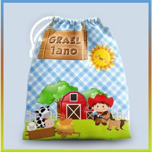 10 Mochilinhas Saco Personalizadas 20x30cm.