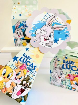 12 CAIXINHAS BABY LOONEY AZUL